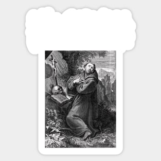 Saint Francis of Assisi Punk Death Metal Gothic Sticker